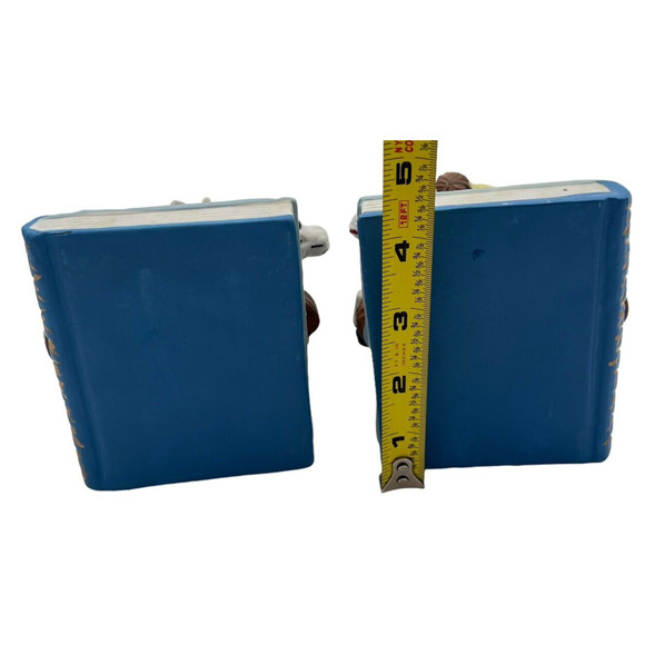 Noahs Ark Bookends Hand Painted Ceramic Childrens Books Bible Character Story - Picture 13 of 13